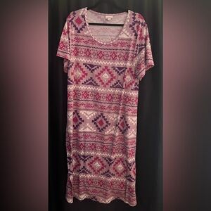 Geometric Patterned Carly from LulaRoe